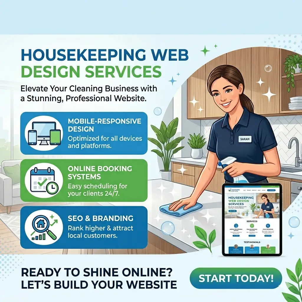 housekeeping web design service